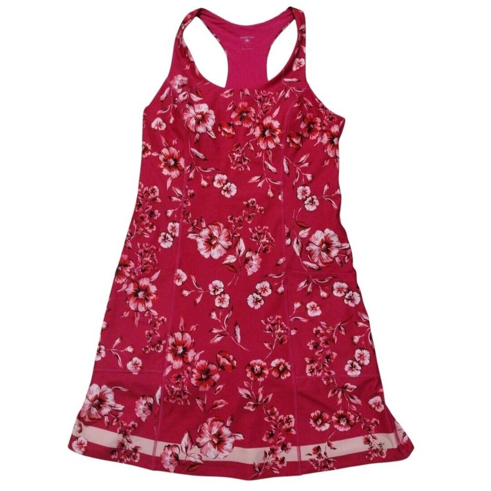 Johnny Was Active Tennis Dress Woman M Pink Floral Misty Fall Everyday‎ Sporty